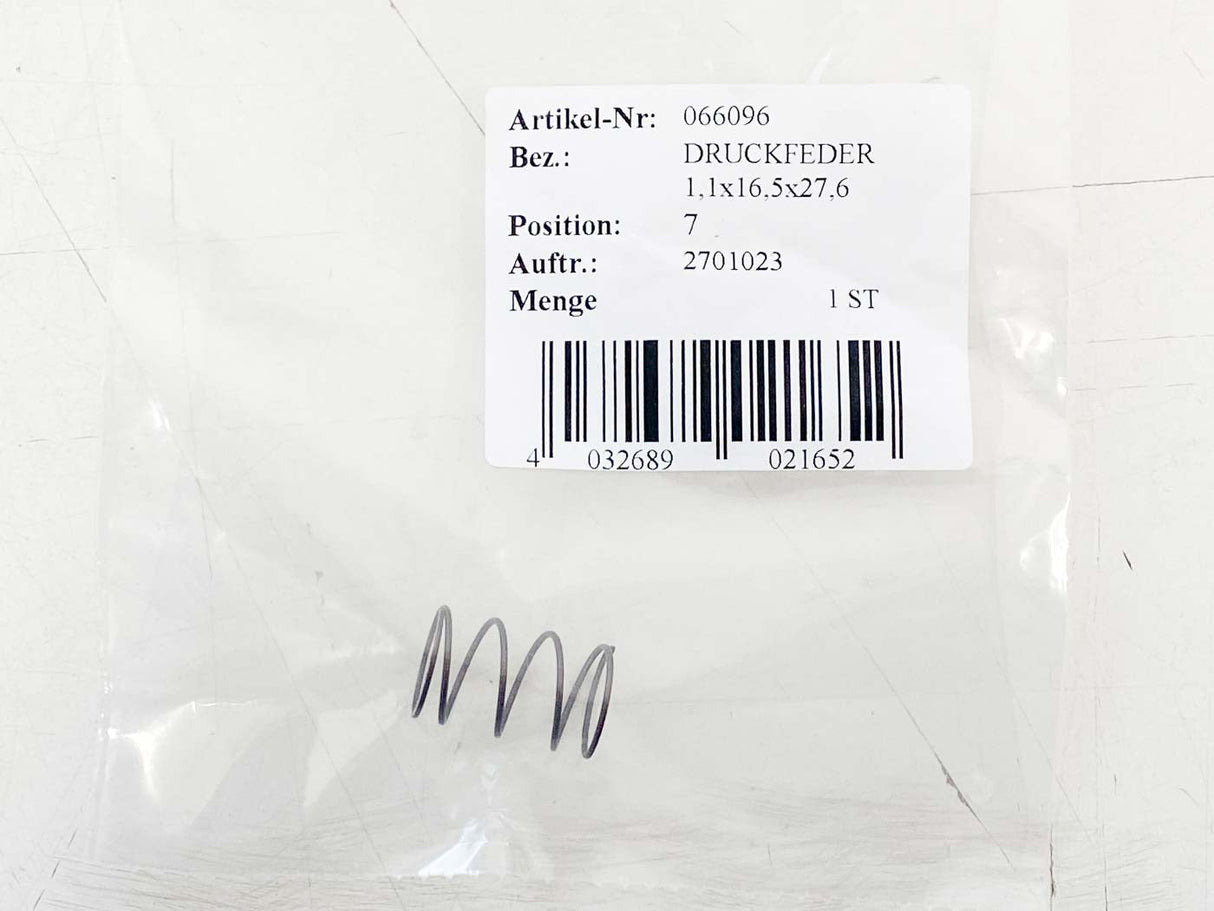 Mafell compression spring 1.1x16.5x27.6 (original spare part) - 066096