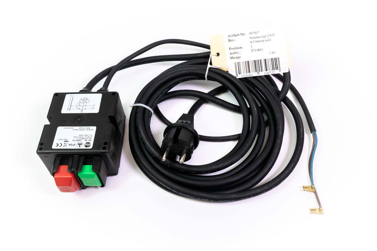 Mafell switch complete 230V with undervoltage release 202664 (original spare part) - 087847