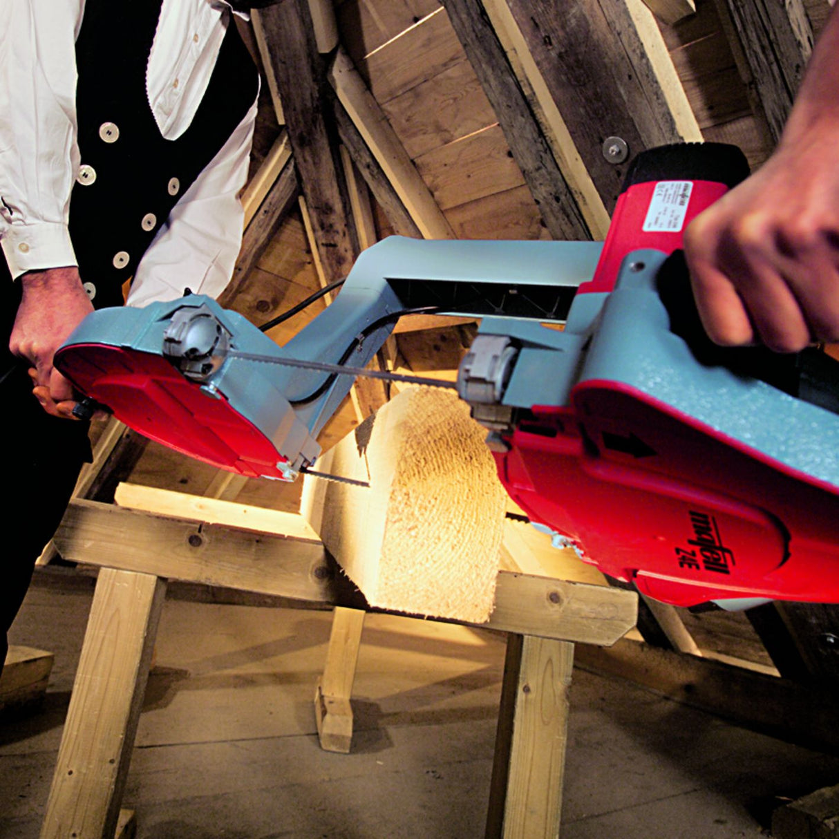 Mafell hand band saw Z 5 Ec + transport trolley