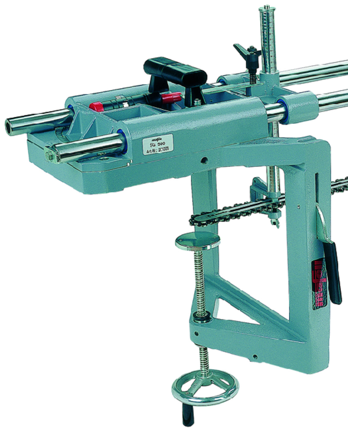 Mafell Spanneinrichtung, maximale Spannbreite 300 mm (Abb. Spannvorrichtung an SG 400 montiert) - 039602