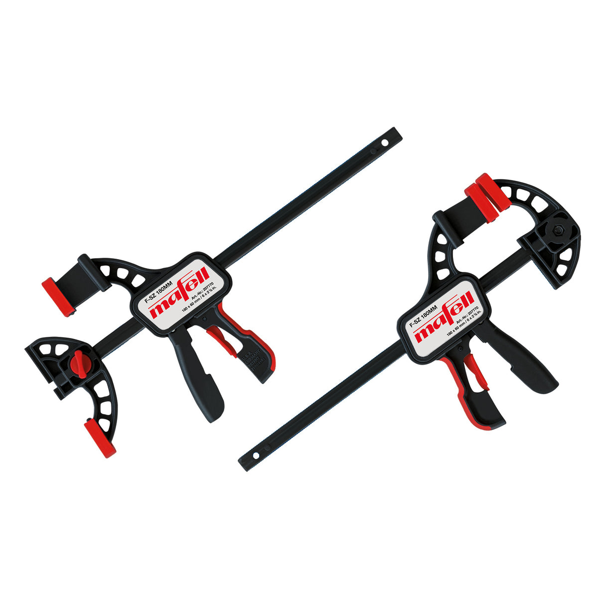 Mafell clamp F-SZ 180MM, 2 pieces, for fixing the rail to the workpiece - 207770