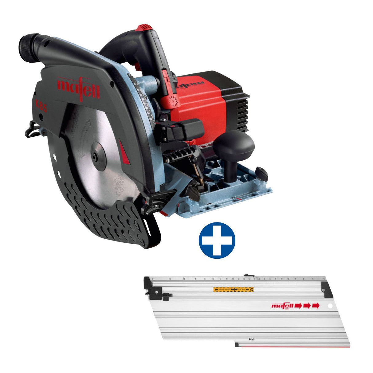 Mafell hand-held circular saw K 85 Ec + guide device L 370 mm 
