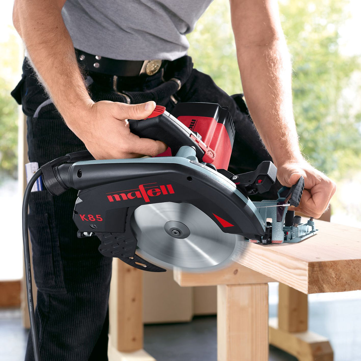 Mafell hand-held circular saw K 85 Ec + guide device L 370 mm 